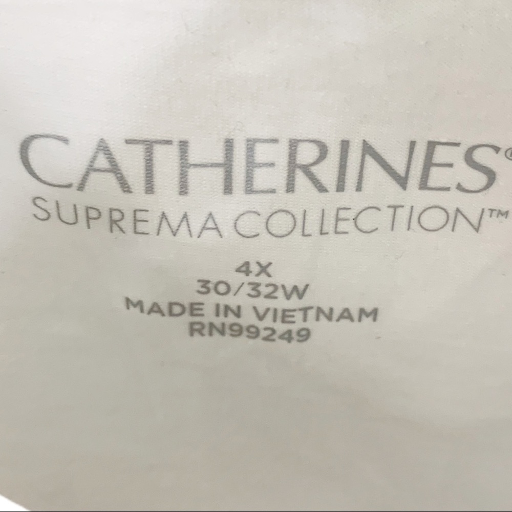 🎀 Catherines White Lace Trim Cami Tank 4X - Picture 5 of 6